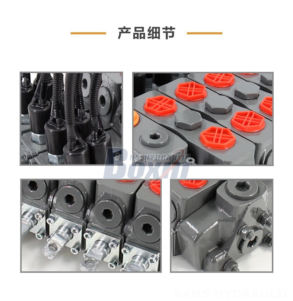 HSDLS180-电磁卸荷阀 手控 4 联 分片式换向阀